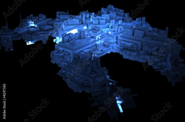 Fototapeta futuristic structure 2