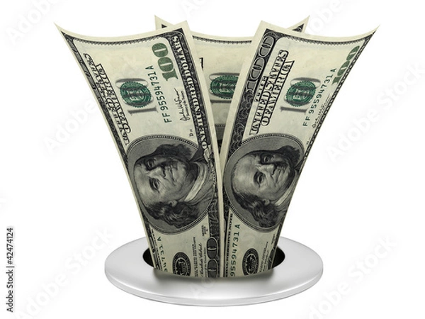 Fototapeta dollar sink