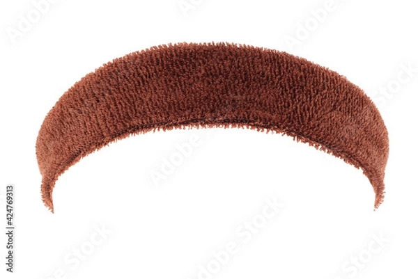 Obraz Brown training headband isolated on white