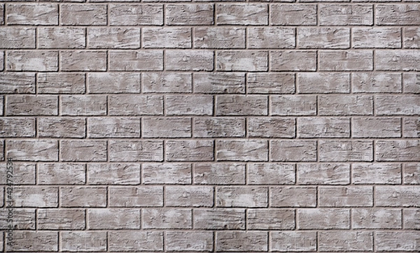 Obraz gray brick wall
