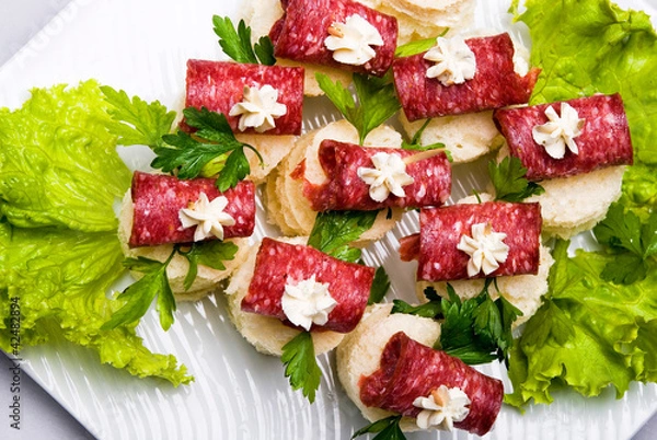 Fototapeta plateau de meat