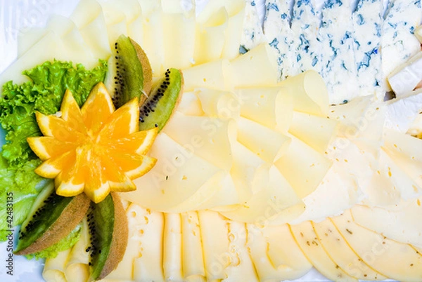 Obraz Assortiment et plateau de fromage 4