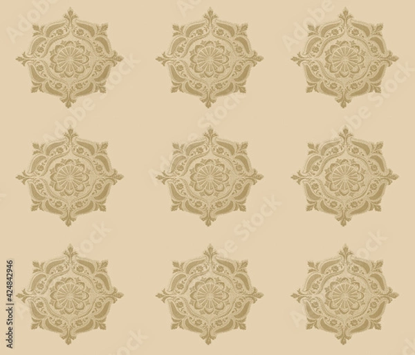 Obraz Retro Boho Tapeten Muster