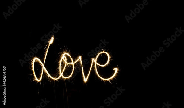 Fototapeta Love sparkle
