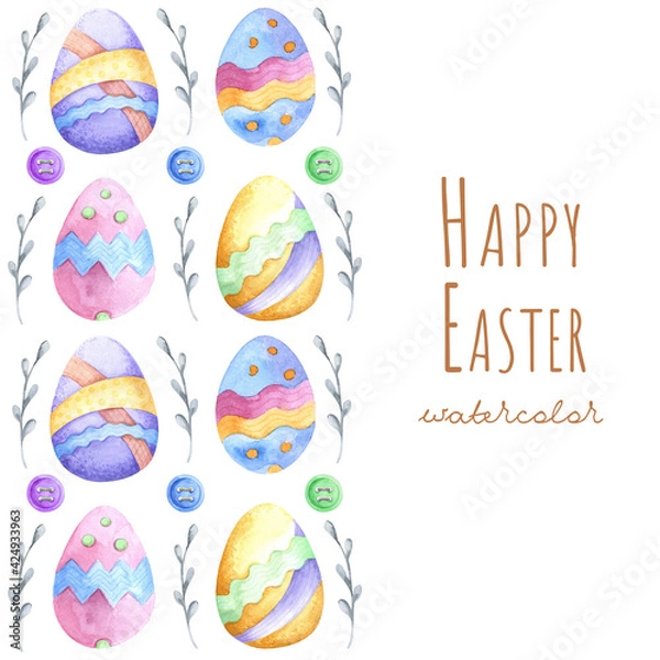 Obraz colorful cute eggs