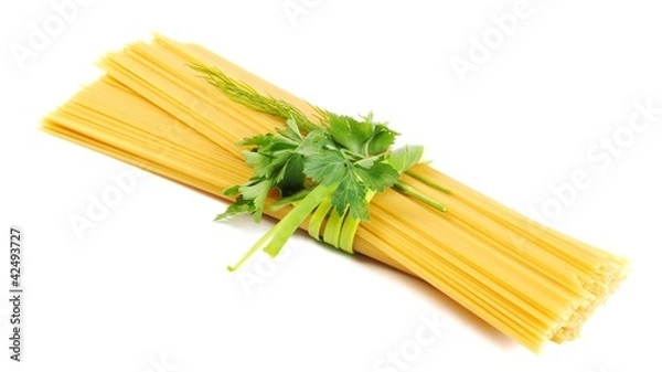 Fototapeta Bunch of raw apaghetti