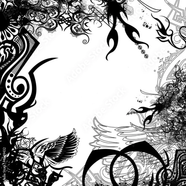 Obraz cadre symboles