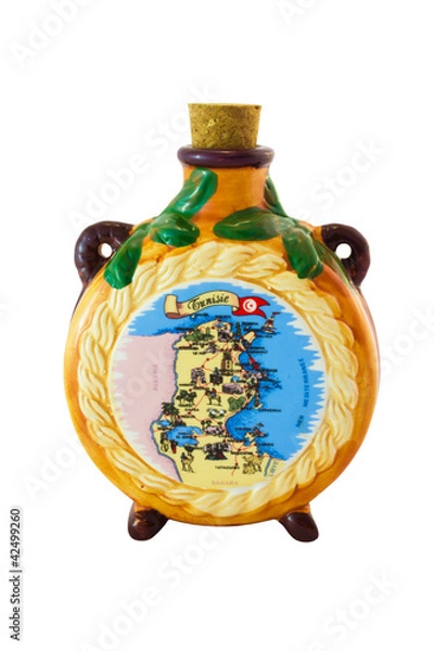 Obraz flask for the ceramic isolated on a white background