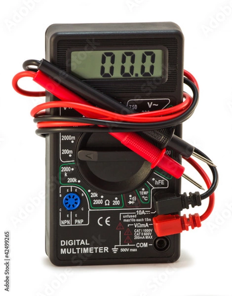 Obraz Electric multimert with black and red probes