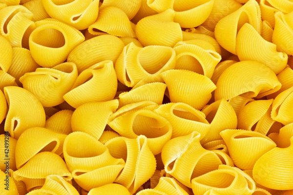 Obraz extra class yellow pasta noodles closeup background