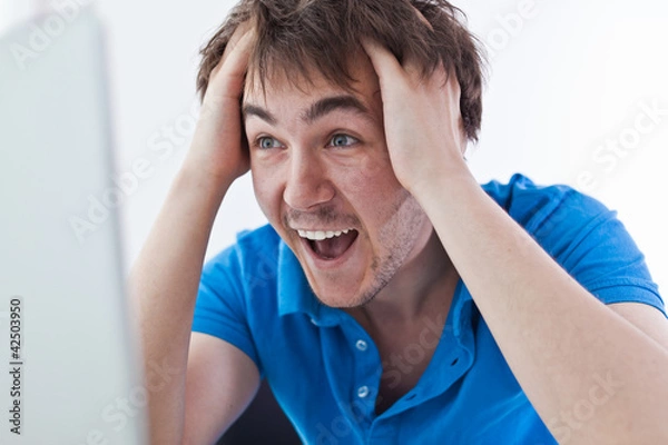 Obraz Excited student.