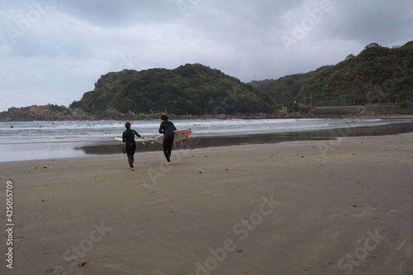 Obraz 室戸市　白浜海岸