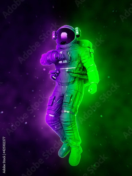 Obraz astronaut checking air