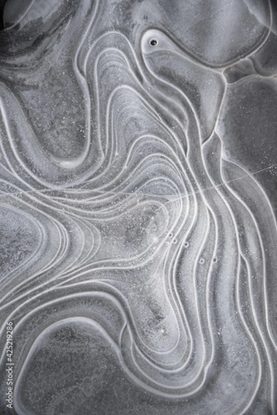 Fototapeta lines in the ice