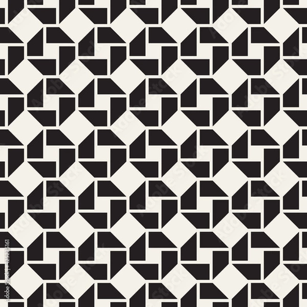 Fototapeta Vector seamless pattern. Modern stylish abstract texture. Repeating geometric tiles