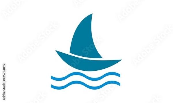 Fototapeta ship vector silhouette