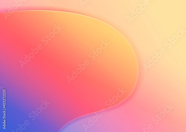 Fototapeta Abstract modern colorful template wave curved line background.