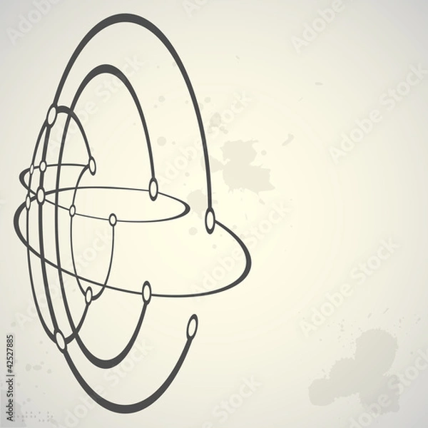 Fototapeta Abstract background in technology style