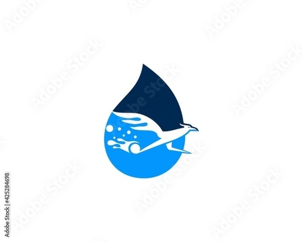 Obraz water wash roadrunner vector