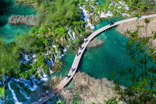 Obraz Plitwickie jeziora wodospad