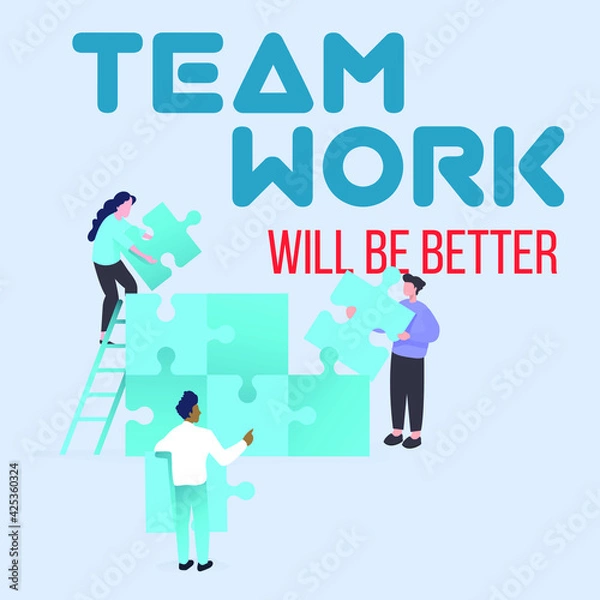 Obraz flat illustration design