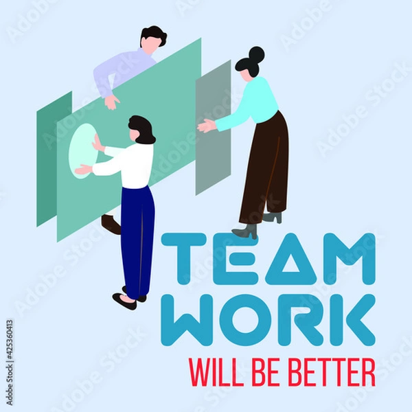 Fototapeta flat illustration design