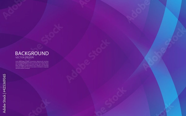 Obraz Purple abstract background vector creative design, Web background, banner, cover template, wave abstract background, texture design, Minimal geometric pattern gradients, Brochure background