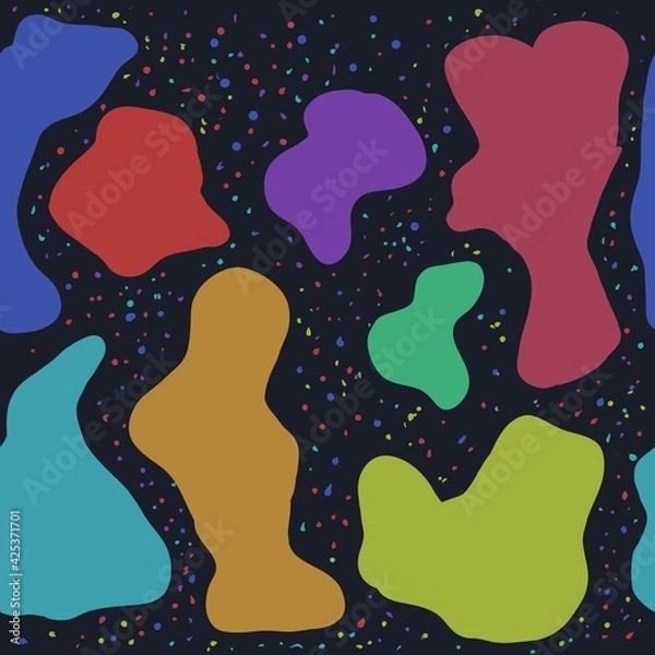Obraz Abstract liquid colorful pattern seamless background vector