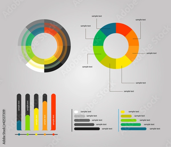 Obraz Elements of infographics
