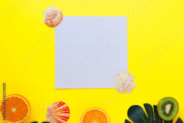 Obraz summer layout with place for text