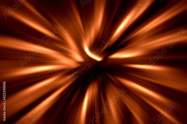 Obraz abstract orange line background with inward motion simulation