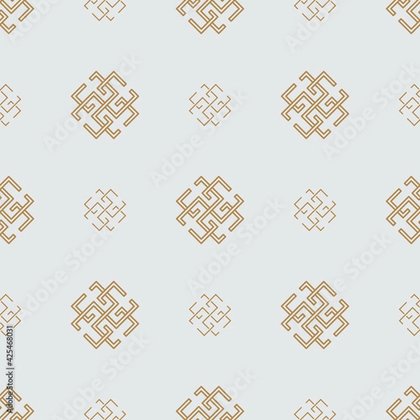 Fototapeta Seamless pattern of ancient