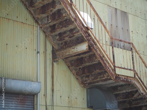 Obraz 錆びた階段