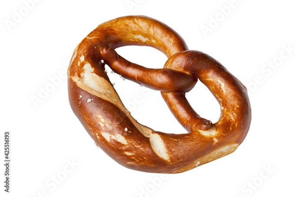 Obraz Pretzel isolated on white background