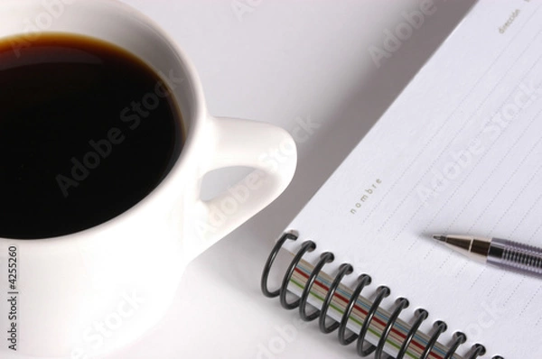 Obraz café y agenda