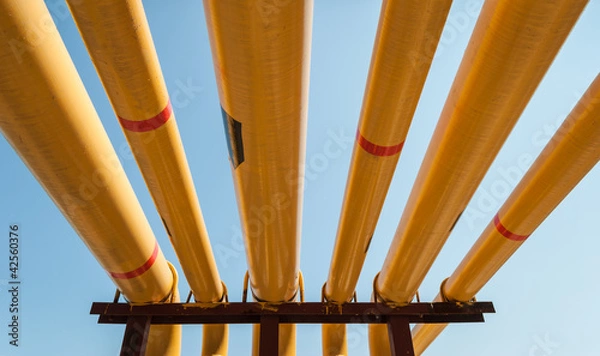 Fototapeta Yellow pipeline.