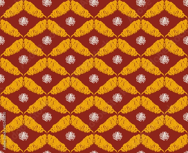 Fototapeta seamless pattern in oriental style