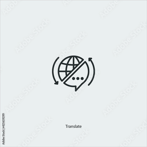 Obraz translate icon vector sign symbol