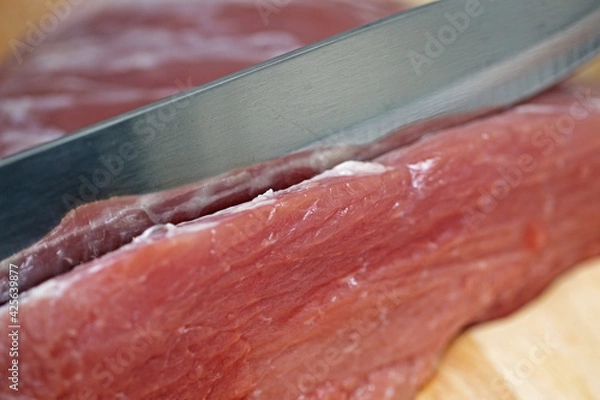 Obraz Meat for cooking and frying steaks