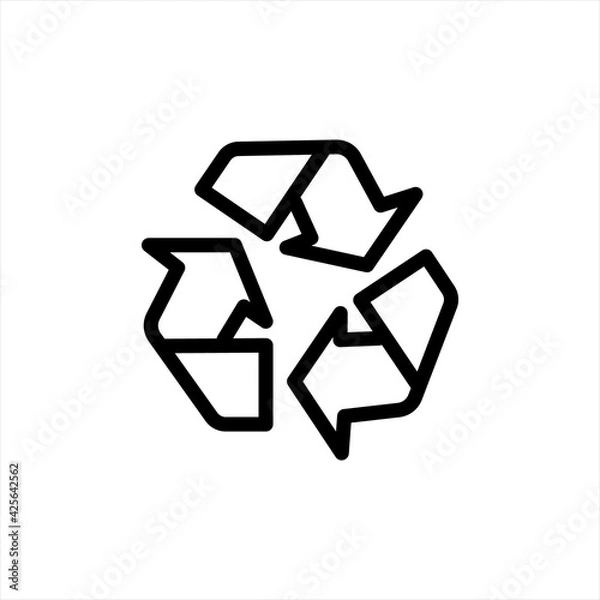 Fototapeta Vector Recycle Sign. Recycle Symbol. Recycle icon