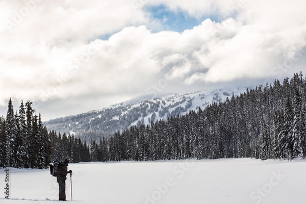 Obraz todd lake winter hike