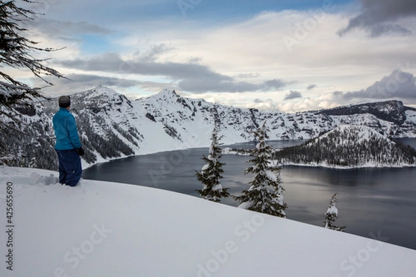 Obraz Crater Lake winter