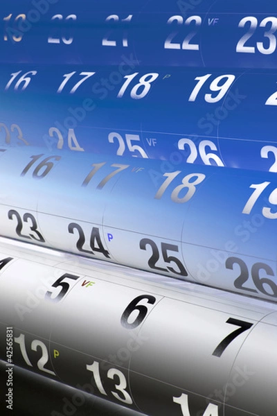 Obraz Calendar Pages