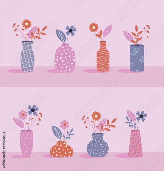 Obraz Flower and Vase Set