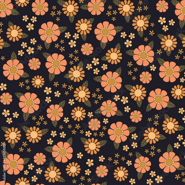 Obraz Seamless Vintage Flower Pattern