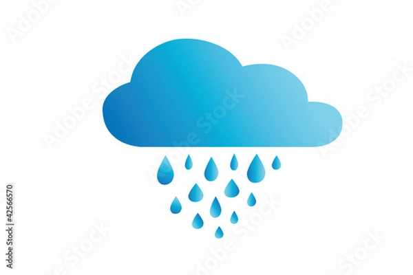 Obraz Icon rainy weather