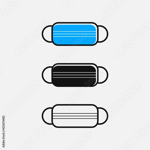 Fototapeta face mask vector