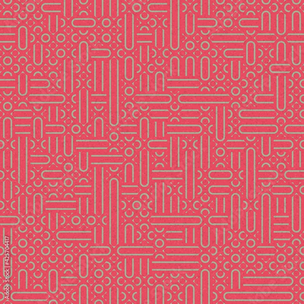 Fototapeta Abstract Geometric Pattern generative computational art illustration