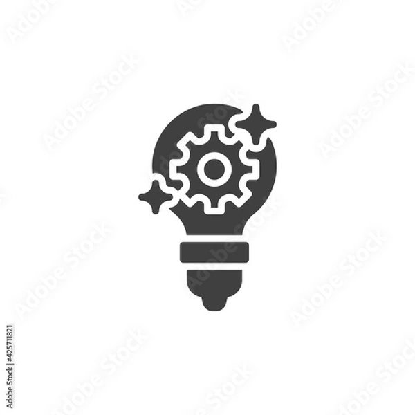 Obraz Creative idea innovation vector icon