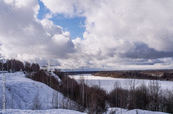 Obraz landscape with snow